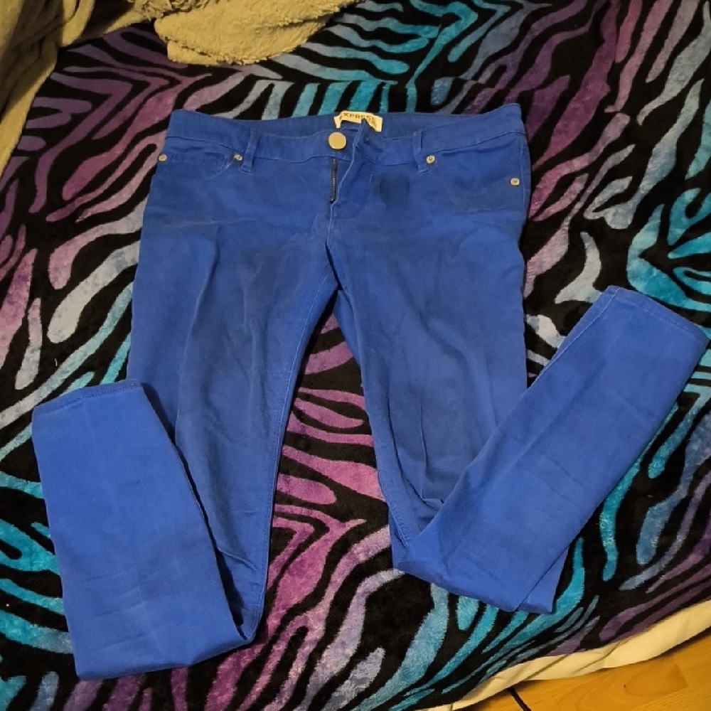 Express | Women's Skinny Jeans - Vibrant Blue
